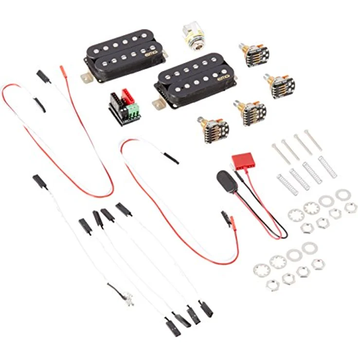 EMG Fat 55 Set Black, Aktives Humbucker Tonabnehmer Set mit Alnico Magneten und Solderless Installation – Bild 2