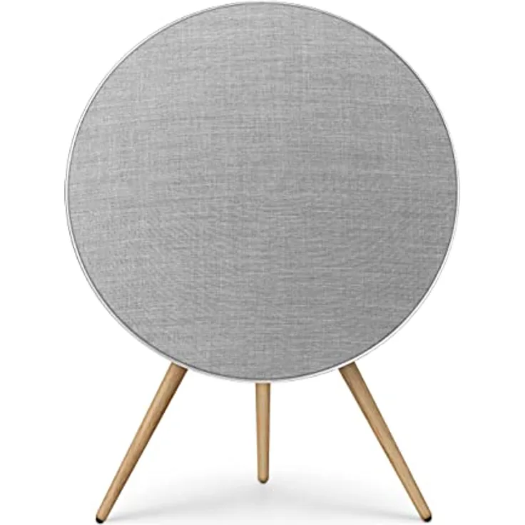 Bang & Olufsen Beosound A9 (5th Generation) - Iconic and Powerful Multiroom WiFi and Bluetooth Home Speaker with Active Room Compensation - Natural Aluminum
