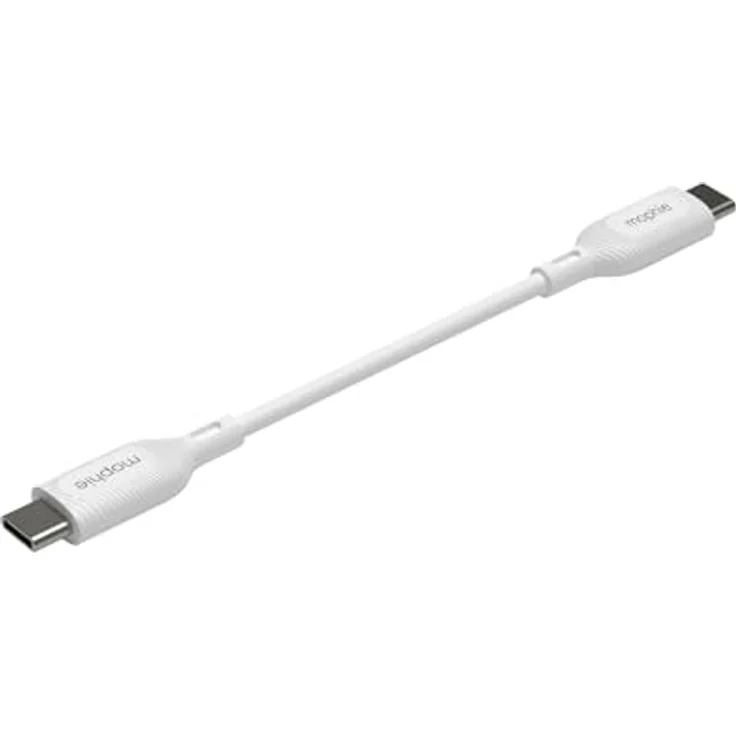 ZAGG mophie Essentials USB-C auf USB-C Schnellladekabel, langlebig, strapazierfähig, 60W, 3m, weiss – Bild 3