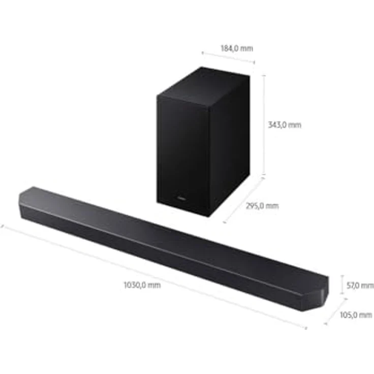 Samsung HW-Q610GF Q-Series 3.1.2-Kanal-Soundbar mit kabellosem 6,5"-Subwoofer, Dolby Atmos, DTS:X, Q-Symphony und Game Mode Pro [2025] – Bild 6