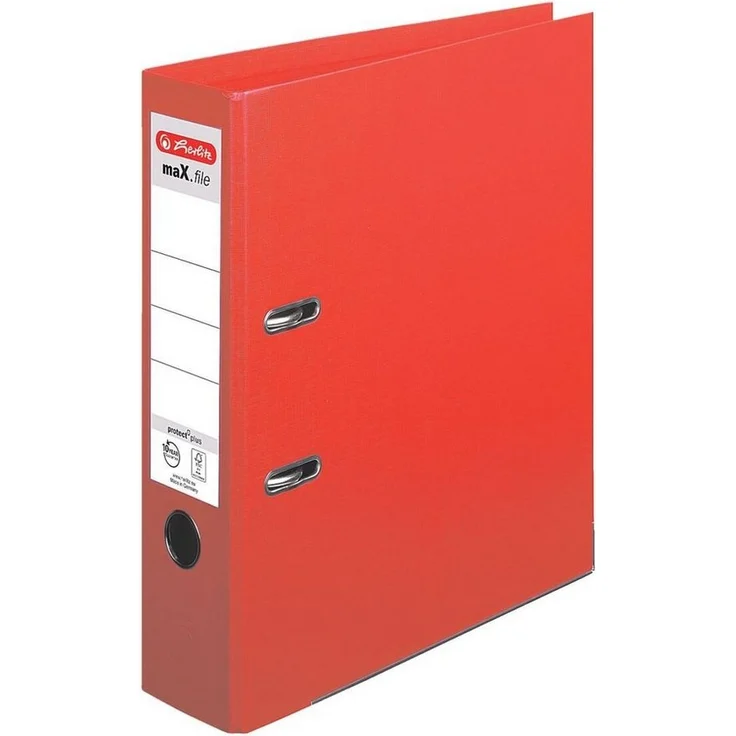 Herlitz Aktenordner maX.file »protect plus«, breit, DIN A4, 8 cm Rückenbreite, Polypropylen, blau – Bild 1
