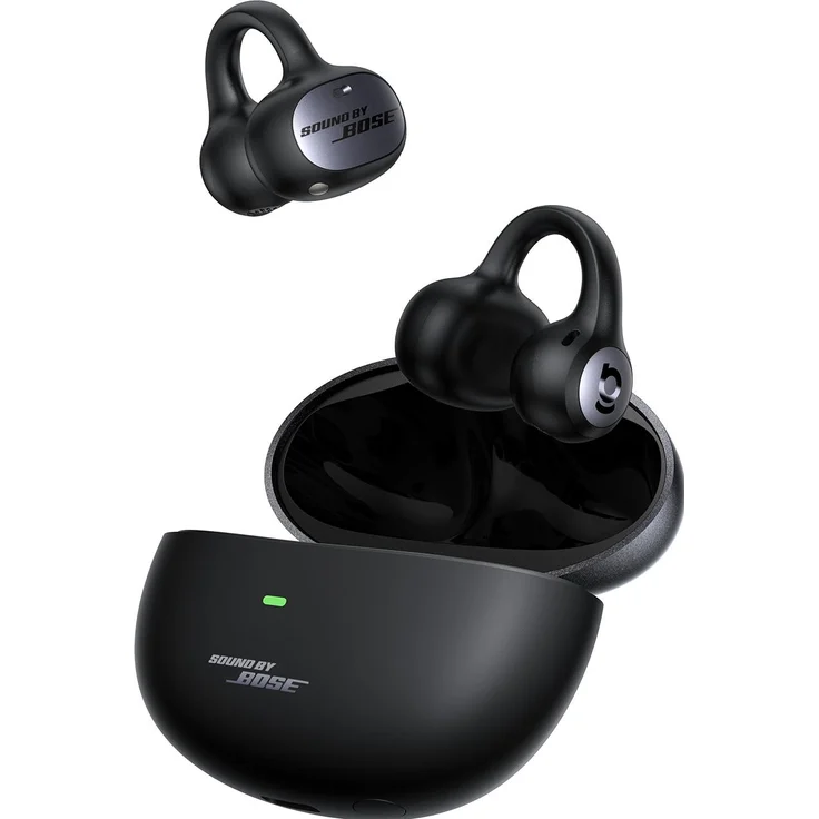 Baseus Inspire XC1, Kabelloser Open-Ear-Kopfhörer mit digitaler Geräuschunterdrückung und 40 h Akkulaufzeit, Schwarz