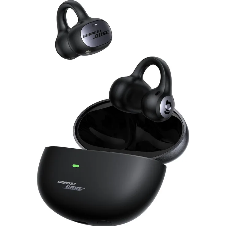 Baseus Inspire XC1, Kabelloser Open-Ear-Kopfhörer mit digitaler Geräuschunterdrückung und 40 h Akkulaufzeit, Schwarz