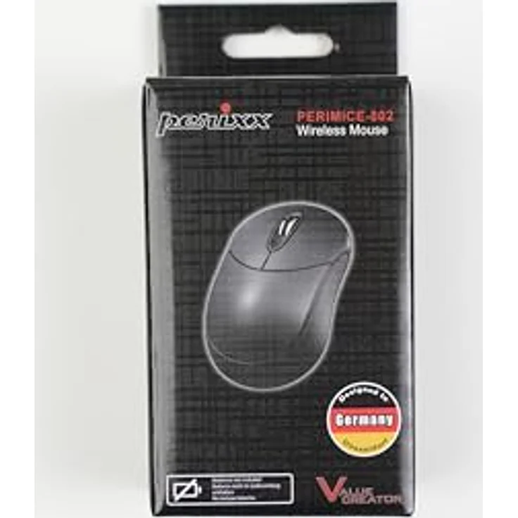 Perixx PERIMICE-802 Bluetooth-Maus, tragbares Design, 1000 DPI, Graphitgrau/Silber – Bild 2