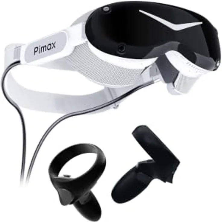 Pimax Dream Air SLAM, VR-Brille mit 3.840 x 3.552 Pixeln, ultraleicht, DFR-fähiges Eye-Tracking, Hand-Tracking, 110° HFOV