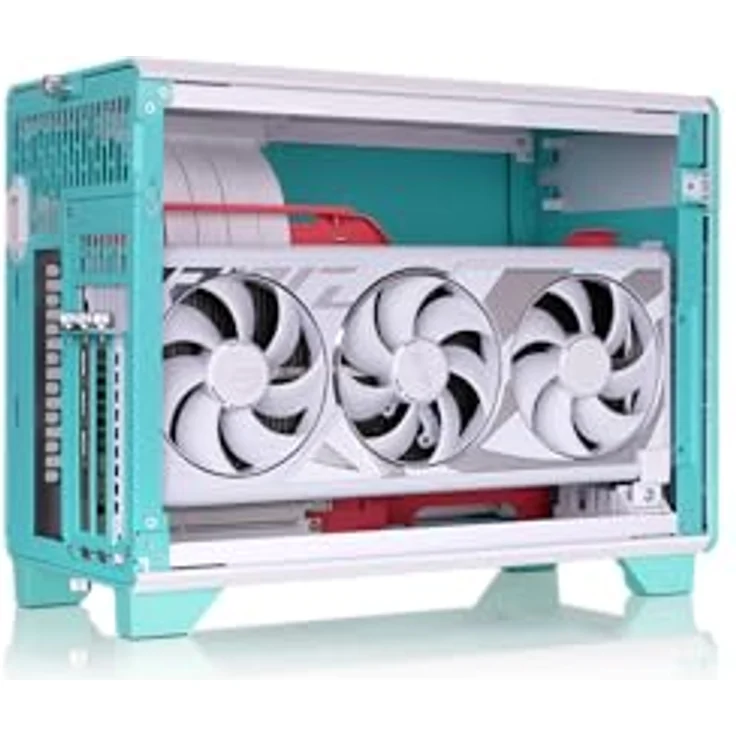 Thermaltake TR100 Mini Tower, super kompakt, Mint Strawberry, unterstützt Grafikkarten bis 360 mm und AiO-Wasserkühlungen bis 280 mm – Bild 5