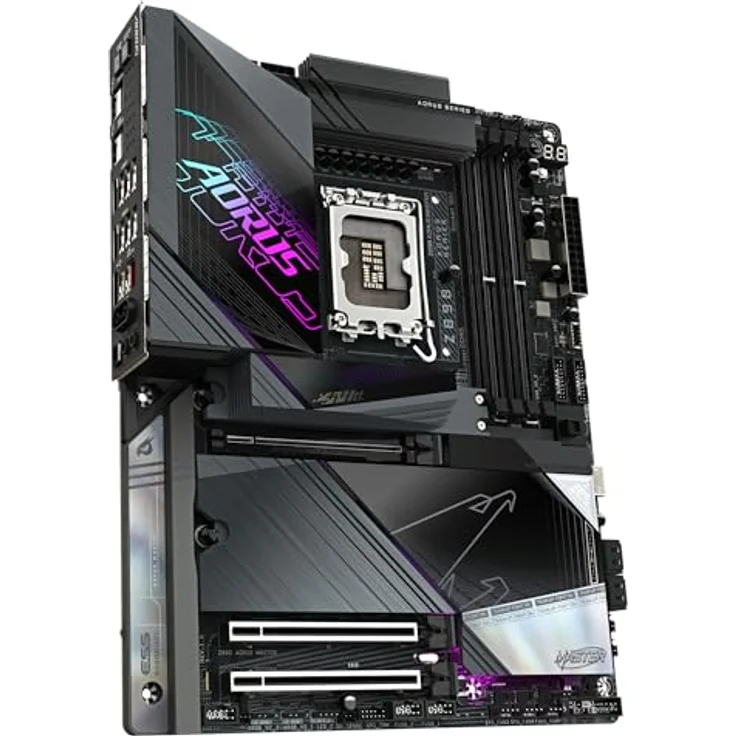 Gigabyte Z890 AORUS Master Motherboard - Intel Core Ultra (Serie 2) CPU Unterstützung, 18+1+2 Phasen VRM, bis zu 9500MHz DDR5 (OC), Wi-Fi 7, 10GbE LAN, Thunderbolt 4 – Bild 3