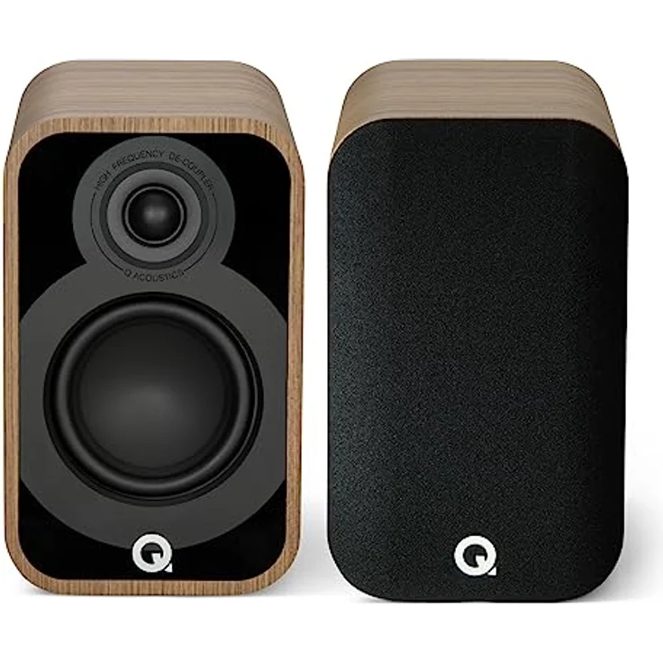 Q Acoustics 5010, Kompakte Bücherregal-Lautsprecher, Holme-Eiche, 11,4 cm Mittel-/Bass-Treiber, 2,5 cm Hochtöner, HiFi, TV-Surround-System, Vinyl-kompatibel – Bild 1