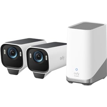 Eufy EufyCam Solo 2-Kamera Set + HomeBase - 4K Überwachungskamera Mit KI-Tracking, Kabellos & Ohne Abo-Kosten