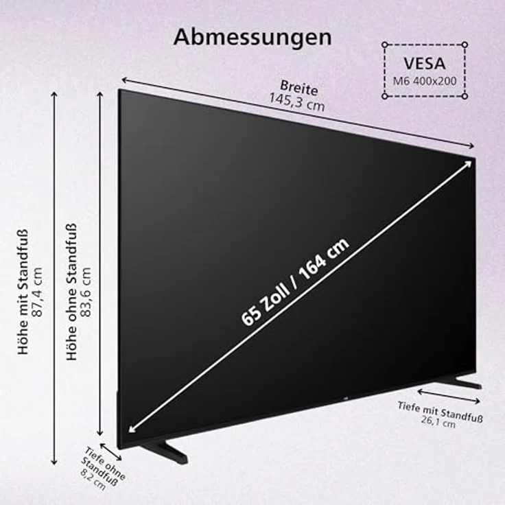 JVC LT-65VRQ3555, 65 Zoll 4K QLED Smart TV mit Dolby Vision HDR, Dolby Atmos, Alexa Sprachsteuerung und Triple Tuner – Bild 3