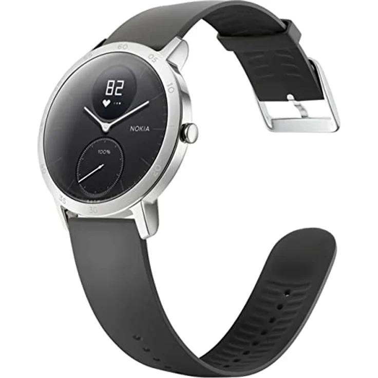 Nokia Steel HR Fitness-Tracker Unisex, 40mm, Edelstahlgehäuse, Schwarz – Bild 2