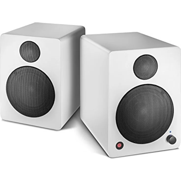 wavemaster CUBE MINI NEO white - Regallautsprecher-System (36 Watt) mit Bluetooth-Streaming, Digitalanschluss und IR-Fernbedienung, Aktiv-Boxen, Nutzung für TV-Tablet-Smartphone, weiß (66371) Regallautsprecher - 36 Watt - schwarz, weiß – Bild 3