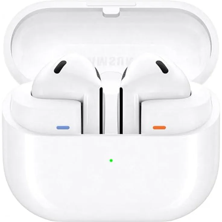 Samsung Galaxy Buds3 Kabellose Bluetooth-Kopfhörer, Active Noise Cancelling (ANC), Adaptive Geräuschunterdrückung, In-Ear-Kopfhörer mit 360 Audio, White, Inkl. Anymode Clear Case