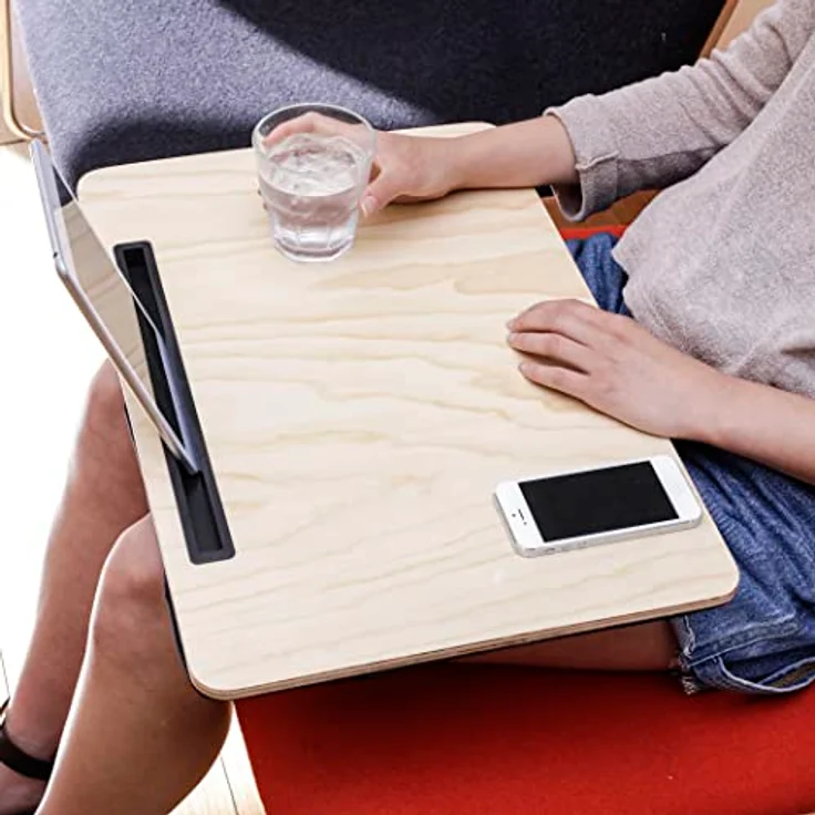 Kikkerland iBed, Tablet Halterung, Braun – Bild 3