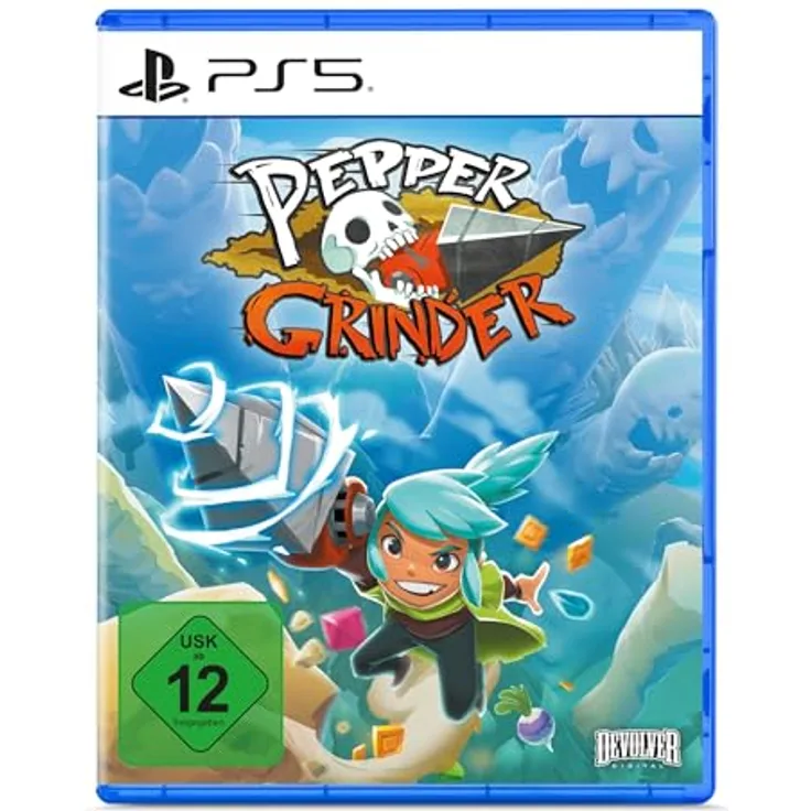 Devolver Digital Pepper Grinder - PS5, PS5-Games, präzise Bewegungen, wagemutige Sprünge, farbenfrohe Umgebung