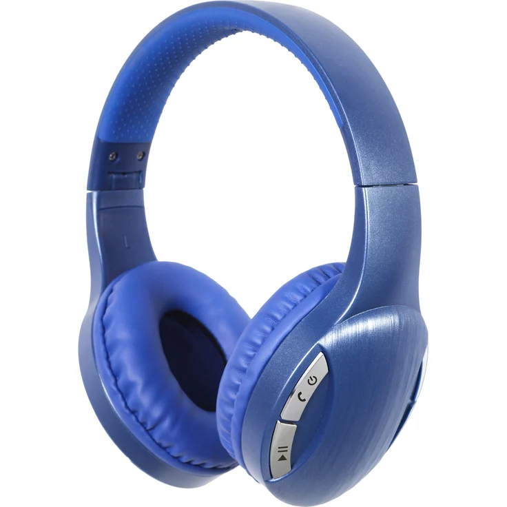 Gembird BTHS-01-B, Bluetooth & kabelgebundene Kopfhörer mit Mikrofon, ohrumschließend, 20 - 20000 Hz, Blau – Bild 1
