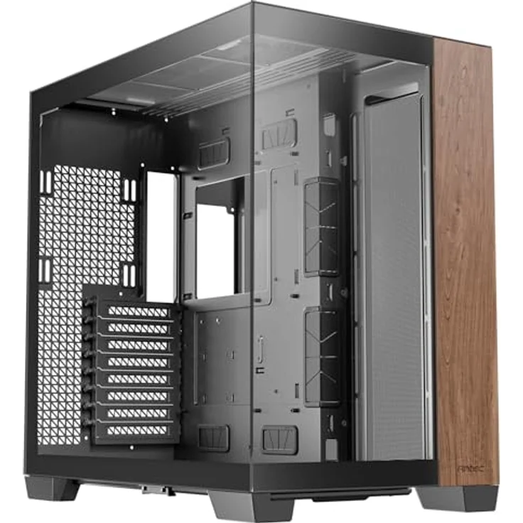 Antec GEH C8 Wood Full Tower schwarz Retail, PC-Gehäuse mit exotischem Holz und Doppelkammer-Design – Bild 1
