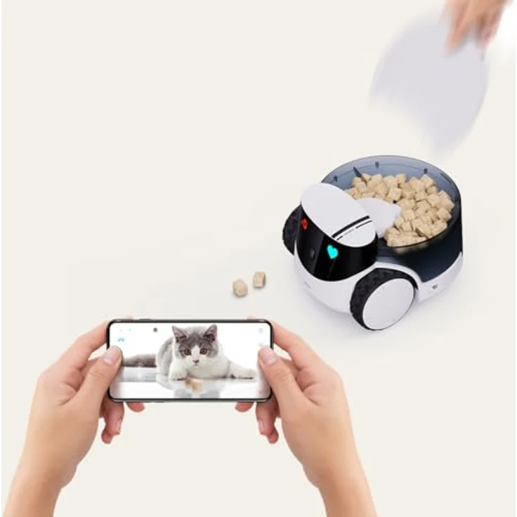Enabot Rola PetPal Futtermodul - Automatische Leckerli-Ausgabe, 1-tlg. (Innenbereich, Intuitive App-Steuerung) – Bild 2