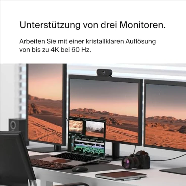 Belkin Connect Universal-USB-C-11-in-1-Pro-Dock für 3 Monitore, Silicon Motion-Technologie; für Chromebook, Mac- + Windows-Laptops; 100 W PD; Datentransfer mit 10 Gbit/s; 2,5-Gbit/s Ethernet, Schwarz – Bild 3