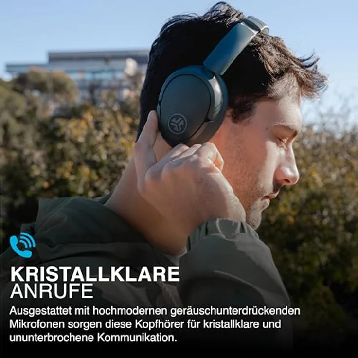 JLab JBuds LUX ANC Smart-Kopfhörer, 70+ Stunden Spielzeit, Faltbare Bluetooth, Multipoint, anpassbarer Sound – Salbei – Bild 3