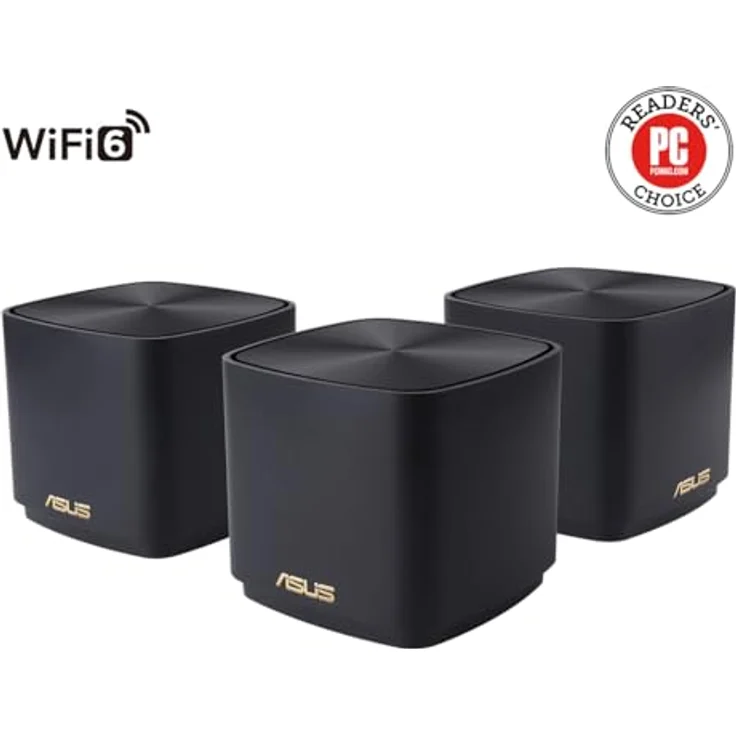 ASUS ZenWiFi AX Mini (XD4) - WLAN-System (3 Router) - bis zu 510 m² - Netz - GigE, 802.11ax - 802.11a/b/g/n/ac/ax - Dual-Band – Bild 2