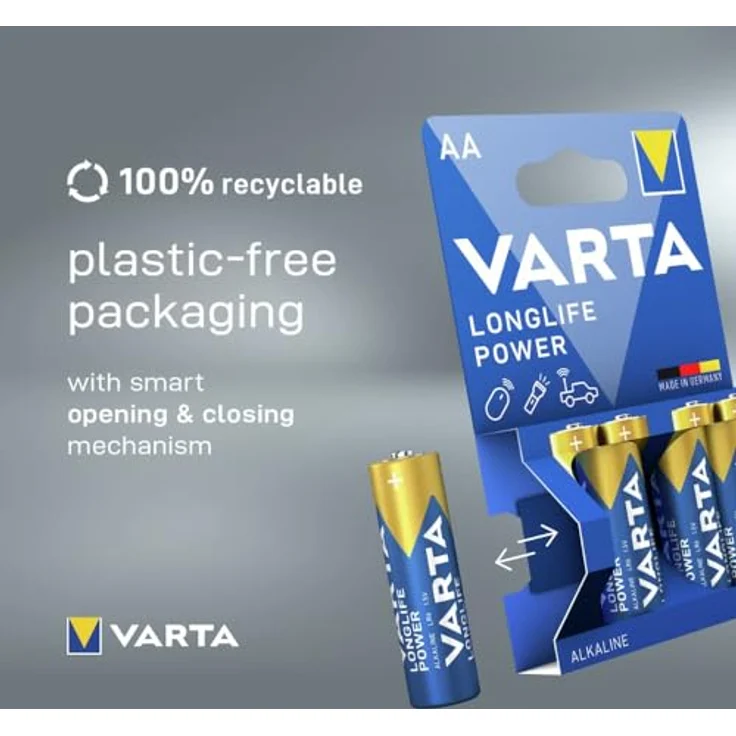 Varta High Energy Alkaline Batterie AA Mignon 4er Pack – Bild 6