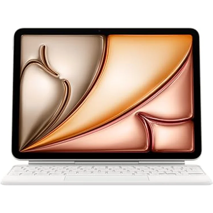 Apple Magic Keyboard für das 11" iPad Air (M3) - Deutsch - Weiß, schlankes Design, Trackpad, 14 Funktionstasten, USB‑C Anschluss – Bild 1