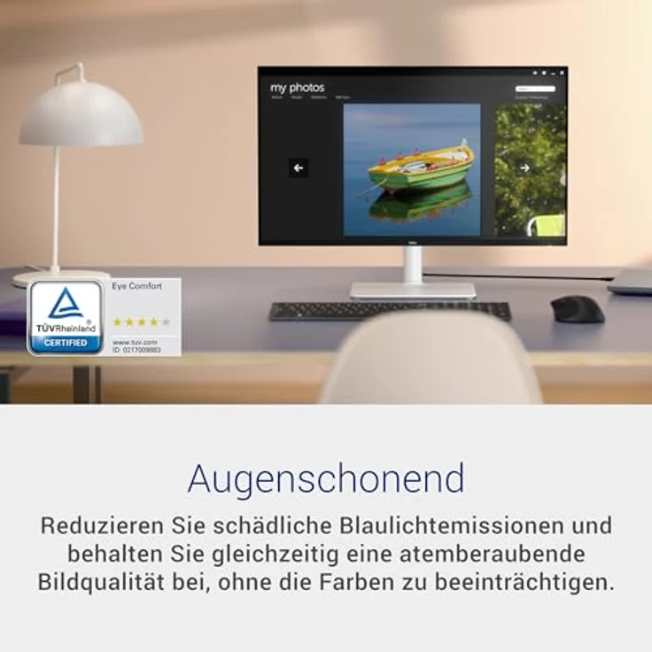 Dell S2425HSM 24 Plus Monitor, Full HD (1920x1080), 144Hz, IPS, 1ms MPRT, 99% sRGB, Höhenverstellbar, Eingebaute Lautsprecher, Weiß – Bild 5