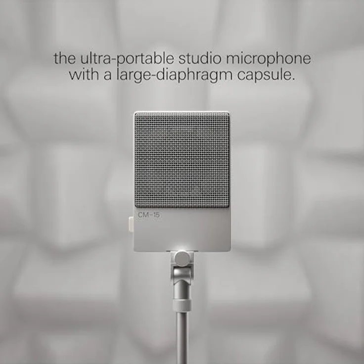 Teenage Engineering CM-15, Kondensatormikrofon mit Superniere, USB-C und 48V Phantomspeisung, eingebautem Akku, hoher Klangtreue und Zubehör – Bild 5