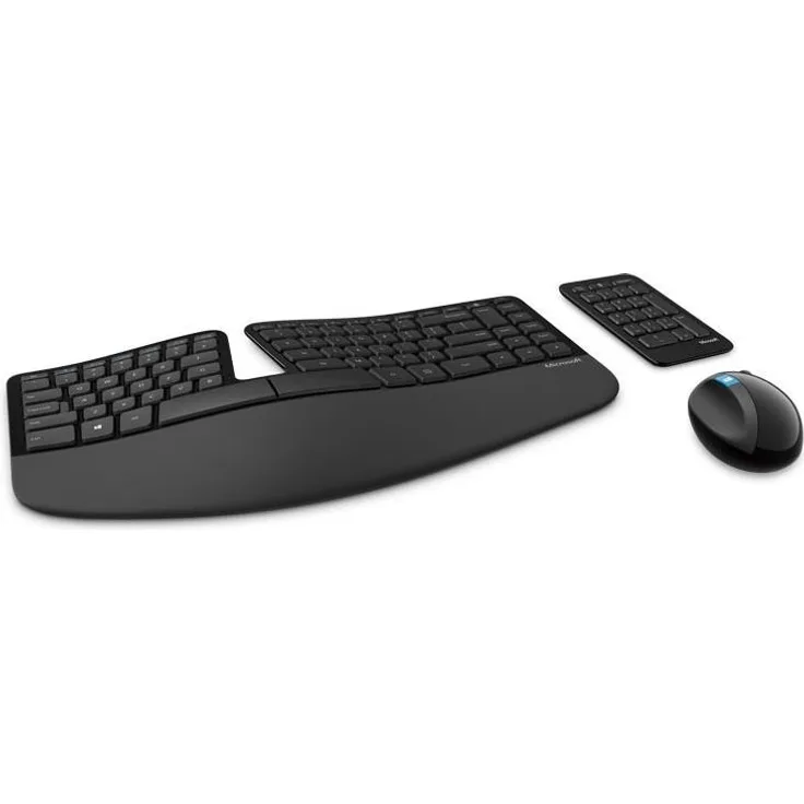Microsoft Sculpt Ergonomic Desktop - Set aus Tastatur, Maus und Ziffernblock - kabellos - 2.4 GHz - Ungarisch QWERTZ (L5V-00020)