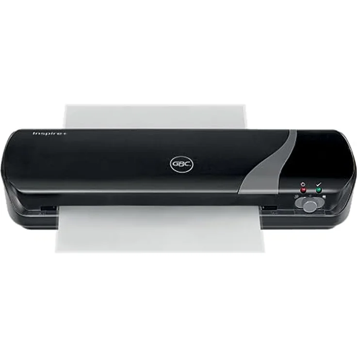 GBC Inspire+ 4-in-1 Set mit A4-Laminiergerät, Papierschneider und Eckenrunder, inkl. Starterkit mit Laminierfolien, Für 75 bis 125 mic Laminierfolien, Laminiergerät in Schwarz (4410036) – Bild 2