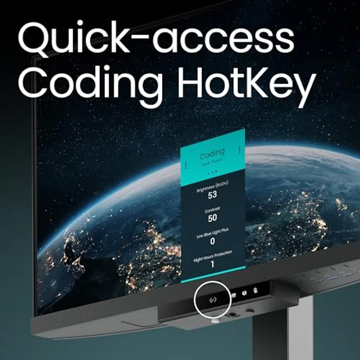BenQ RD240Q 24.1" WQXGA Monitor für Programmierer, 90W USB-C, Profi Codier Modus, Ergonomisches Design, 16:10 Seitenverhältnis, Schlaf-Wach Rhythmus Modus, Eye-Care Technologie – Bild 4