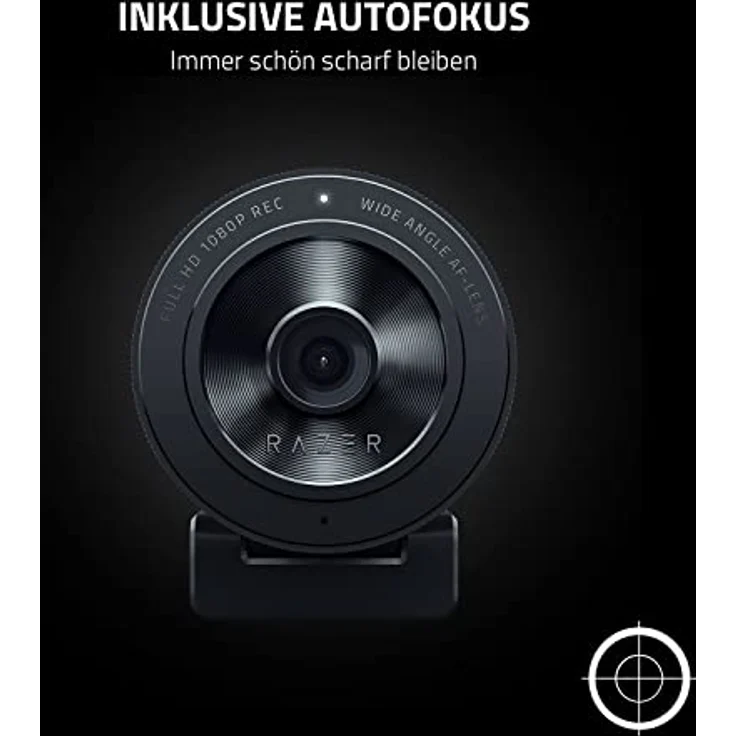 Razer Kiyo X - USB-Webcam für Streaming in Full-HD (1080p 30 FPS oder 720p 60 FPS, Autofokus, Plug + Play, vollständig anpassbare Einstellungen, flexibel zu befestigen) Schwarz – Bild 3