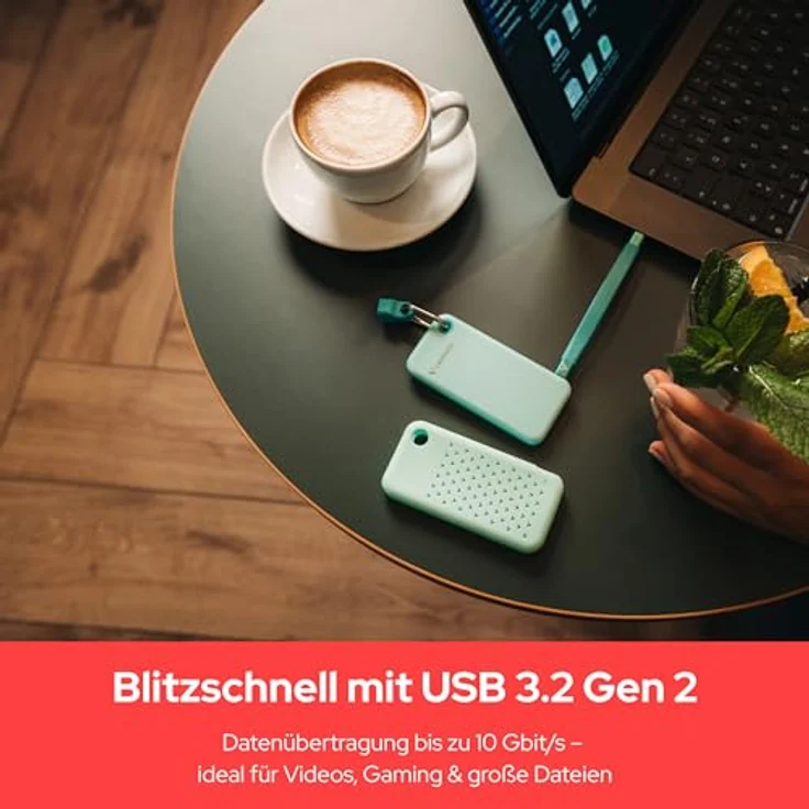 Verbatim Pocket SSD 2TB, Externe SSD in Blau mit USB 3.2 Gen 2, ultraleicht und kompakt – Bild 7