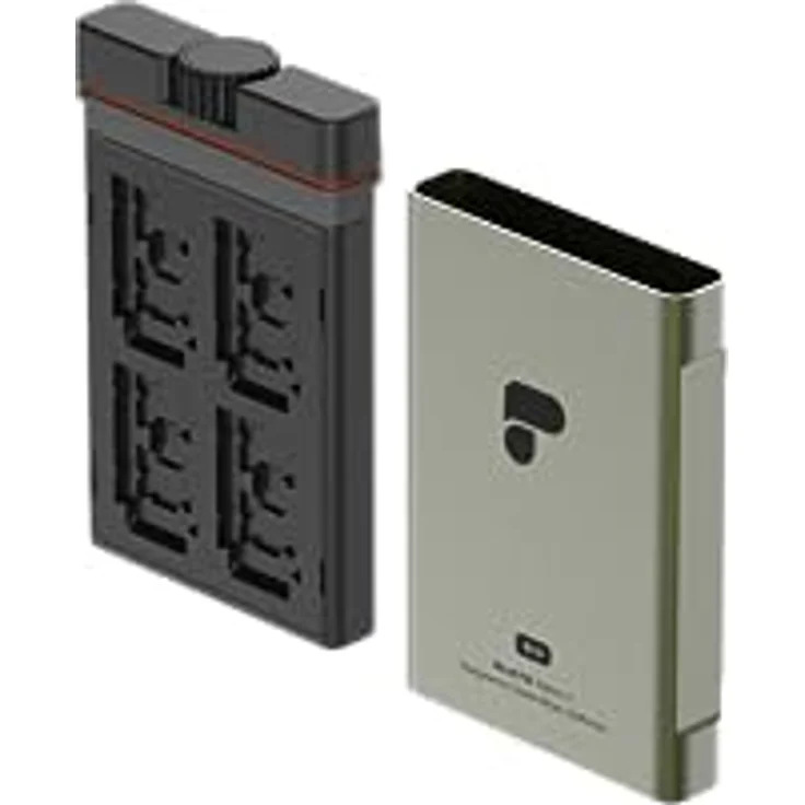 PolarPro Schiefer Kartentasche SD Edition II, wetterfest/stoßfest/bruchsicher, austauschbare Karteneinschübe, Wald – Bild 4