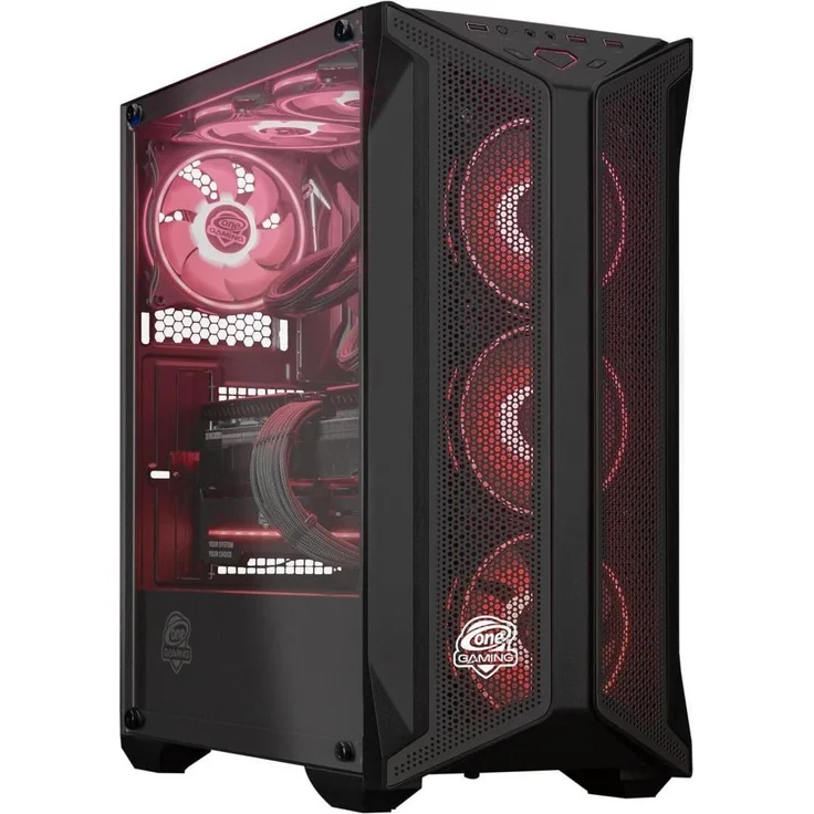One Gaming Gaming PC AR072, AMD Ryzen 5 5600, Radeon RX 6600 XT, 16 GB RAM, 512 GB SSD, Schwarz