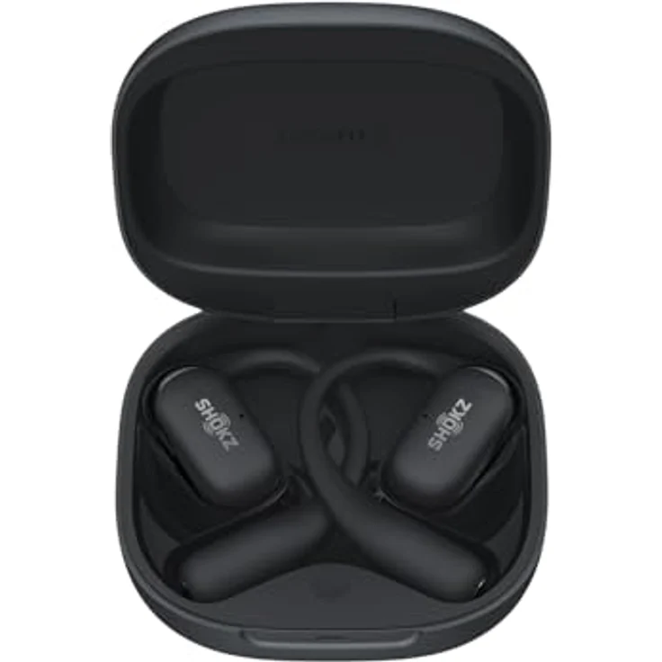SHOKZ OpenFit 2+, True Wireless Open-Ear Headset mit Dolby Audio, kraftvollen Bässen und 48 Stunden Akkulaufzeit, Bluetooth Schwarz – Bild 3