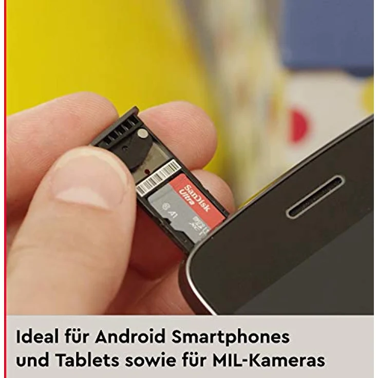 SanDisk Ultra microSDXC UHS-I-Speicherkarte 128 GB + SD-Adapter 2er-Pack (Für Smartphones und Tablets, A1, Class 10, U1, Full HD-Videos, bis zu 140 MB/s Lesegeschwindigkeit) 10 Jahre Garantie – Bild 3