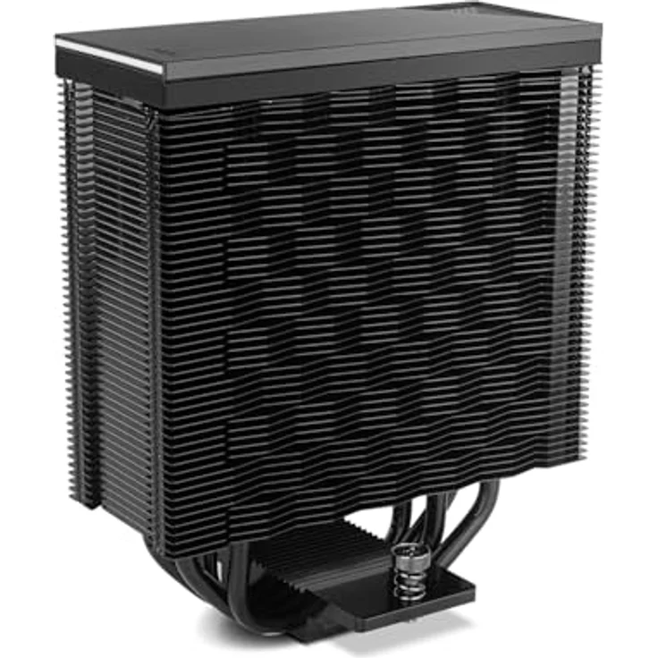 Nox Hummer H-400, CPU Kühler mit 4 Kupfer-Heatpipes, 155 mm, Schwarz, ultra-leise und hohe Kühlkapazität – Bild 9
