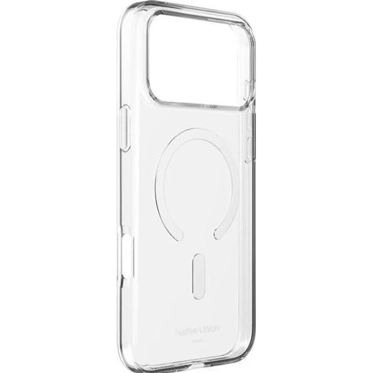 Native Union (Re)Clear Case für iPhone 17 Pro Max, transparent, 100 % recyceltes Material, kratzfest, MagSafe-kompatibel, Militärstandard-Fallschutz