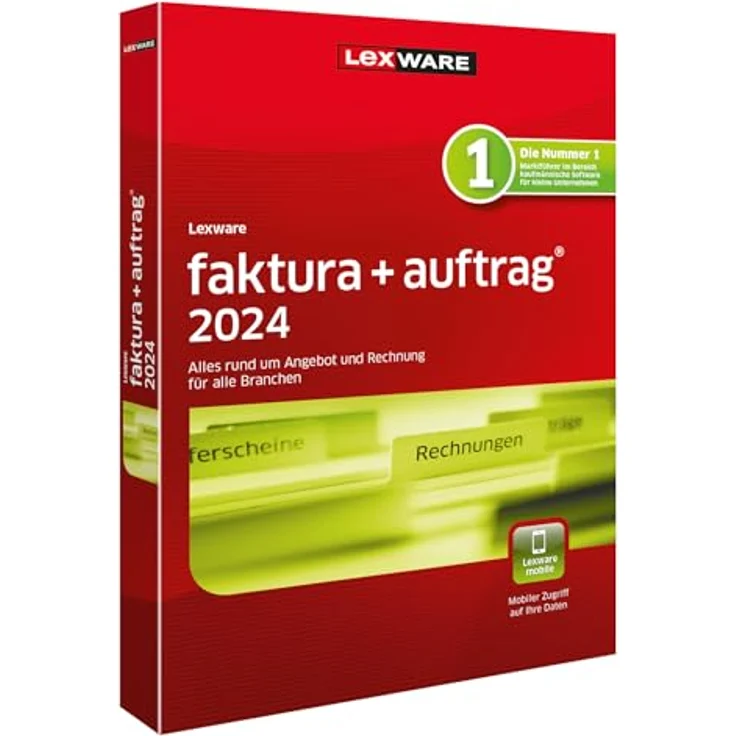 Lexware faktura+auftrag 2024 | Basis | Minibox (365 Tage) | Einfache Auftrags- und Rechnungs-Software – Bild 1