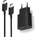 Ventarent Device Refreshing + Leasing Schnell Ladegerät Kompatibel Mit Samsung Galaxy S21 S20 S10 S9 Ultra 25W USB C Ladekabel Schwarz - Optimal für Smartphones mit USB-C Anschluss, inkl. Schnellladefunktion.