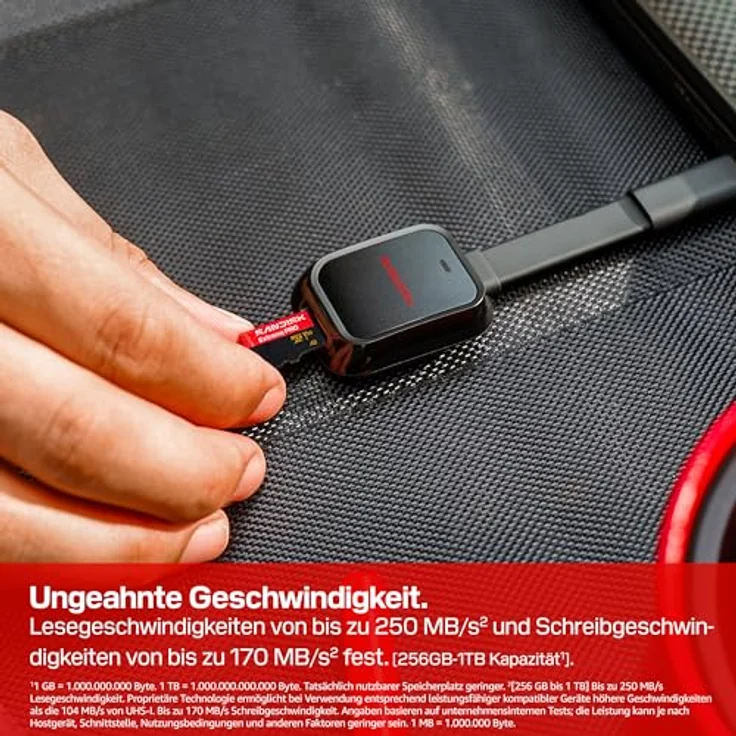 SanDisk Extreme PRO microSDXC 256 GB, UHS-I-Karte bis zu 250 MB/s Lesegeschwindigkeit, 170 MB/s Schreibgeschwindigkeit, 5K Video, A2, SD Adapter – Bild 4
