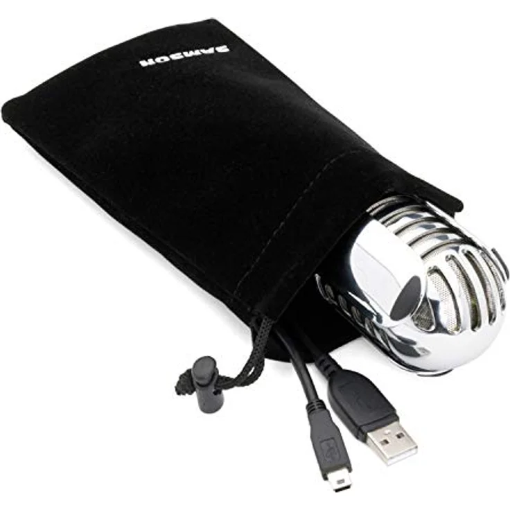 Samson Meteor Mic USB Studio-Podcast Mikrofon silber – Bild 7