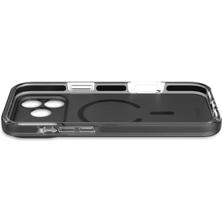 Decoded Transparent Clear Case für iPhone 17 Pro Max, 100% recyceltes Material, Anti-Vergilbung, MagSafe-kompatibel, 4 Meter DropTec Schutz, kratzfest, Frosted Schwarz – Bild 4