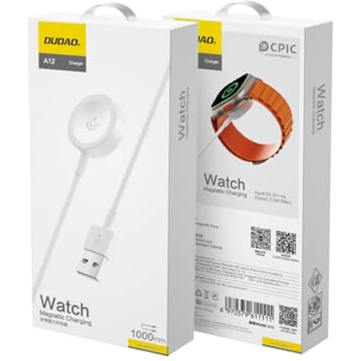 Dudao A12H Kabelloses Ladegerät für Huawei Smartwatches, 2,5 W, weiß, 1,2 m Kabellänge – Bild 2