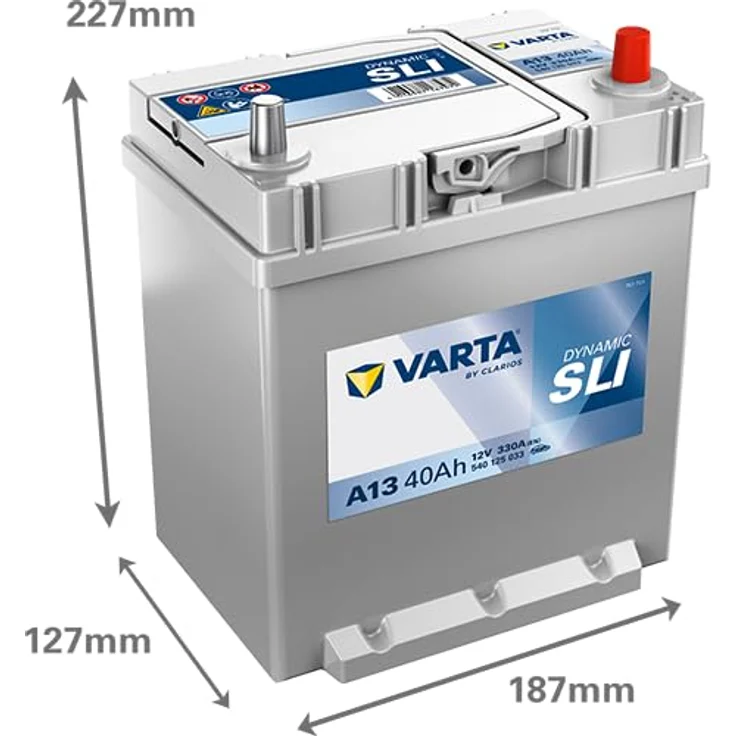 VARTA A13 Blue Dynamic 40Ah 330A Autobatterie, wartungsfrei, 12V, Schaltung 0 – Bild 3
