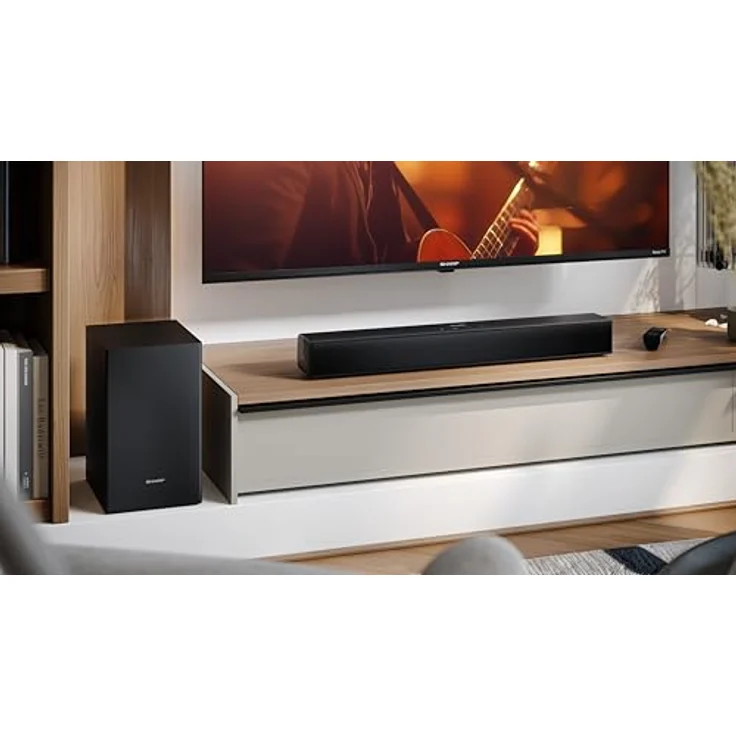 Sharp HT-SBW121, Soundbar mit kraftvollem Sound, Schwarz – Bild 11