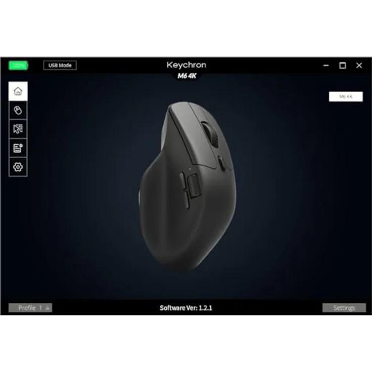 Keychron M6 Wireless - Weiß - Ergonomische Maus (Weiß) – Bild 5