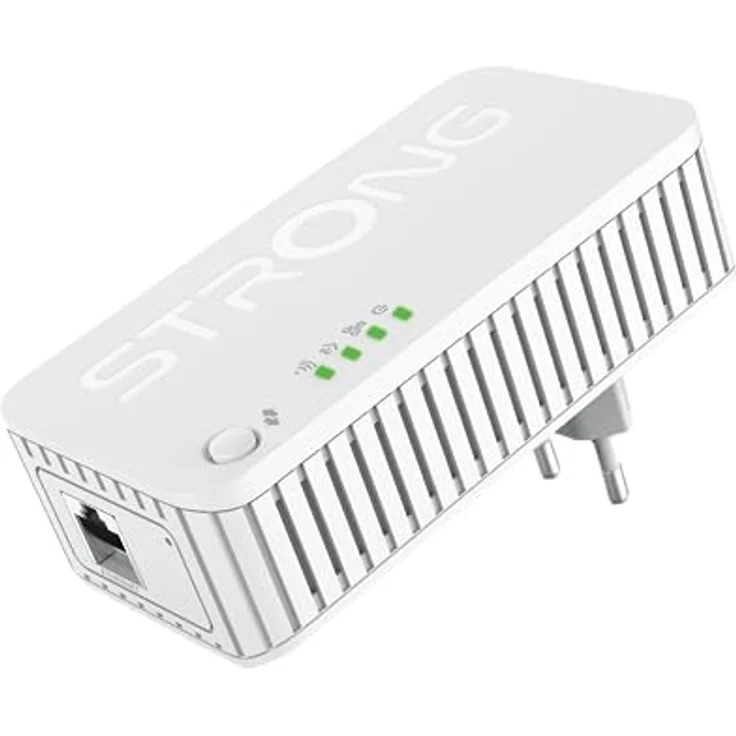 STRONG Powerline Set WiFi 1000 MB/S, WLAN aus der Steckdose, für vollständige Abdeckung, mit LAN-Anschlüssen, POWERLWF1000DUOMINI – Bild 4